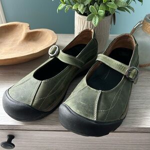 Keen Forest Green Mary Jane Flats